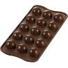 stampo cioccolatino tartufino da 25 mm linea 3Design di Silikomart