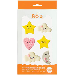 Set 6 Decorazioni in Zucchero Baby Girl da Decora