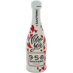 Santero 958 Love Extra Dry in bottiglia colore bianco da 20 cl