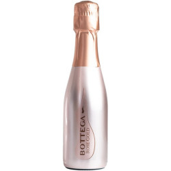 Bottega Rose Gold Vino Spumate Brut in bottiglia colore rosa oro da 20 cl