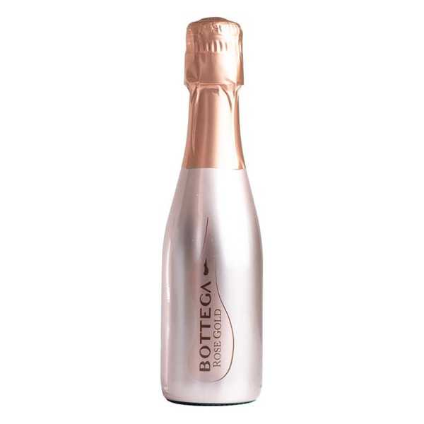 Bottega Rose Gold Vino Spumate Brut in bottiglia colore rosa oro da 20 cl