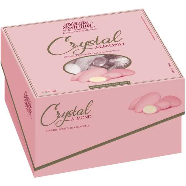 Crystal Almond Rosa Vassoio Cadeaux 500g
