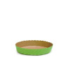 Stampo crostata in carta da forno verde da 10xh3 cm per mini tortine da 100 g Stampo crostata in carta da forno verde da 10xh3 cm per mini tortine da 100 g