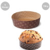 5 Stampi Panettone Basso in cellulosa da 500 g 5 Stampi Panettone Basso in cellulosa da 500 g