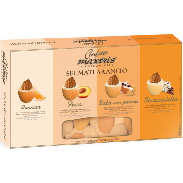 Maxtris Sfumati Arancio – Confetti Ciocomandorla Arancioni 1 Kg
