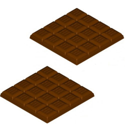 Stampo Tavoletta cioccolato blocchetti onda da 10 cm 100 g in policarbonato