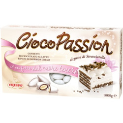 Confetti Ciocopassion Stracciatella Crispo bianchi in confezione da 1 Kg