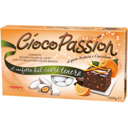 Confetti Ciocopassion Arancia e Cioccolato Crispo bianchi in confezione da 1 Kg