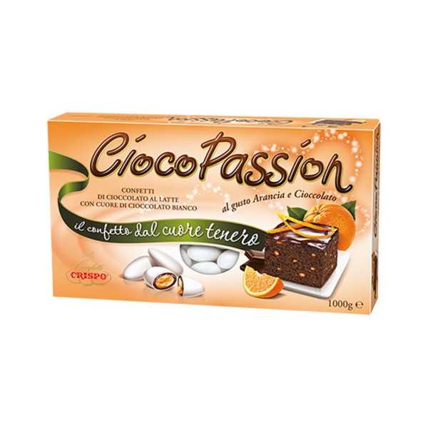 Ciocopassion arancia e cioccolato Crispo da 1 Kg: confetti bianchi ideali per confettata