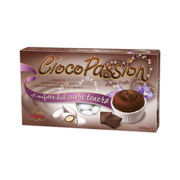 Ciocopassion Truffle Crispo: bianchi gusto tartufo al cioccolato in confezione da 1 Kg, ideali per confettata