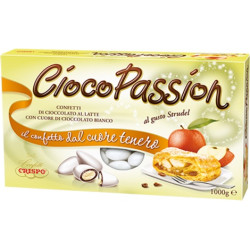 Confetti Ciocopassion Strudel Crispo bianchi in confezione da 1 Kg