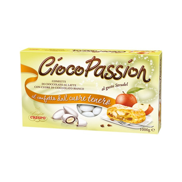Ciocopassion strudel Crispo: 1 Kg di confetti bianchi ideali per confettata