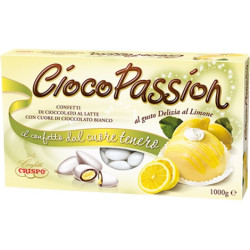 Confetti Ciocopassion Delizia al Limone Crispo bianchi in confezione da 1 Kg