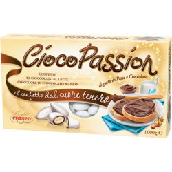 Ciocopassion pane e cioccolato Crispo 1 Kg: confetti bianchi ideali per confettata