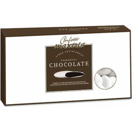 Confetti al Cioccolato Bianchi confetti bianchi Maxtris 1 Kg con cioccolato fondente Confetti al Cioccolato Bianchi confetti bianchi Maxtris 1 Kg con cioccolato fondente