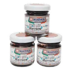 Colorante Alimentare in Gel Concentrato MADMA | Marrone (25g) | Professionale per Pasta di Zucchero, Fondente e Creme