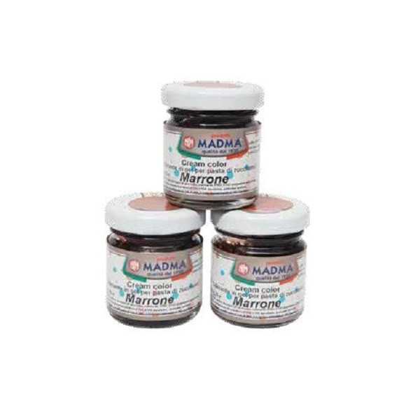 Colorante alimentare in gel marrone in barattolino da 25 g, di Madma