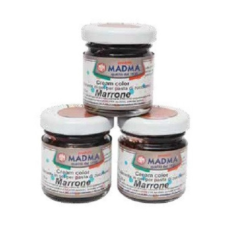 Colorante alimentare in gel marrone in barattolino da 25 g, di Madma