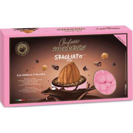 Maxtris Sbagliato Rosa: ciocomandorla con granella di nocciola, rosa da 1 Kg Maxtris Sbagliato Rosa: ciocomandorla con granella di nocciola, rosa da 1 Kg