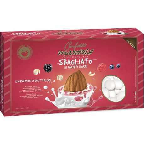Maxtris Sbagliato ai Frutti Rossi: ciocomandorla con granuli di Frutti Rossi, bianchi da 1 Kg Maxtris Sbagliato ai Frutti Rossi: ciocomandorla con granuli di Frutti Rossi, bianchi da 1 Kg