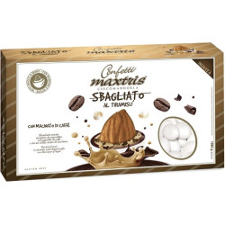 Maxtris Sbagliato al Tiramisù: ciocomandorla con macinato di caffè, bianchi da 1 Kg