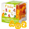 Set 36 tagliapasta lettere e numeri piccoli in plastica da Decora Set 36 tagliapasta lettere e numeri piccoli in plastica da Decora