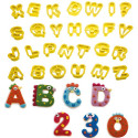 Tagliapasta Lettere e Numeri Piccoli (2cm) – Set 36 Taglia-Biscotti in Plastica Decora