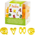 Tagliapasta Lettere e Numeri Piccoli (2cm) – Set 36 Taglia-Biscotti in Plastica Decora