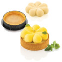 Kit Tarte Ring Blossom Silikomart 1 stampo ed 8 anelli per crostatine a fiore ø7 cm