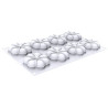 Kit Tarte Ring Blossom Silikomart: 1 stampo ed 8 anelli per 8 crostatine a fiore ø7 cm