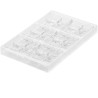 Kit Blocco T: stampo in Tritan + stampo in silicone per 6 Tavolette di Cioccolato Blocco con quadri ripieni da Silikomart Kit Blocco T: stampo in Tritan + stampo in silicone per 6 Tavolette di Cioccolato Blocco con quadri ripieni da Silikomart
