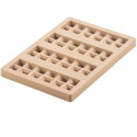 CH023 Sinfonia T: Stampo in Tritan + Stampo Silicone per 3 Tavolette di Cioccolato Sinfonia rettangolari ripiene da Silikomart