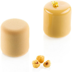 Stampo Cilindri 3D 100 ml in silicone per dolci monoporzioni di ø5xh5,5 cm da Silikomart