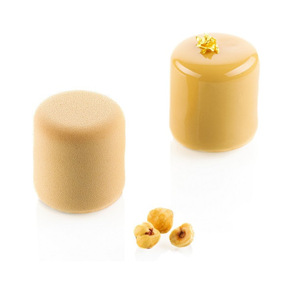 Stampo Cilindri 3D 100 ml in silicone per dolci monoporzioni di ø5xh5,5 cm da Silikomart