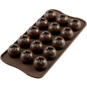 Stampo Cioccolatini Imperial in silicone marrone da Silikomart