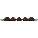Stampo Cioccolatini Kiss 3D o Baci Tridimensionali in silicone marrone da Silikomart