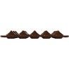 Stampo Cioccolatini Kiss 3D o Baci Tridimensionali in silicone marrone da Silikomart