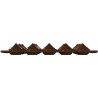 Stampo Cioccolatini Kiss 3D o Baci Tridimensionali in silicone marrone da Silikomart