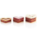 Level Hearts 35 Silikomart, Stampo in silicone 8 Cuori 80x66xh12 mm con cutter
