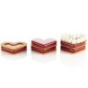 Level Hearts 35 Silikomart, Stampo in silicone 8 Cuori 80x66xh12 mm con cutter Level Hearts 35 Silikomart, Stampo in silicone 8 Cuori 80x66xh12 mm con cutter