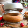 Ciambella Savarin Decora: stampo in acciaio antiaderente da ø20 a ø28 cm di h7,5 cm