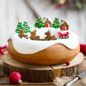 Ciambella Decora, stampo acciaio antiaderente, di diametro da 20 a 28 cm ed h7,5 cm