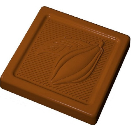 Stampo cioccolatino quadrato cabossa 6 g in policarbonato