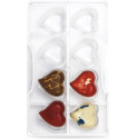 Stampo cioccolato cuore 8 cavità in policarbonato da Decora