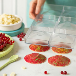 7,5 o 12,5 cm Il piatto tondo Decora stampo policarbonato piatti di cioccolato tondi