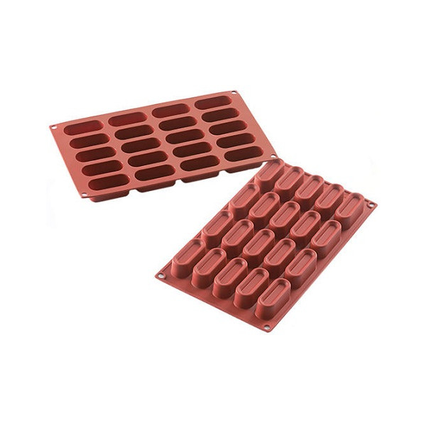 Stampo mini dessert ovali 6 x 2,45 h 2,3 cm Mini Dessert Oval in silicone di Silikomart