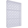 Stampo policarbonato per cioccolato compressa tonda per 40 cioccolatini di ø20xh5,7 mm 2 g Stampo policarbonato per cioccolato compressa tonda per 40 cioccolatini di ø20xh5,7 mm 2 g