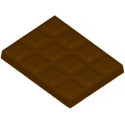 Stampo Tavoletta di Cioccolato dal peso di 6 g e lunga 4 cm, larga 3 cm in policarbonato