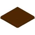 Stampo tavoletta quadrata liscia di cioccolato da 40 g, dimensioni 7,1x7,1 cm x h 7 mm in policarbonato