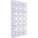 Stampo policarbonato 18 cuoricini di cioccolato 32x32xh14,5 mm da 9 g